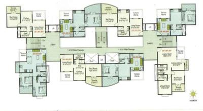 Project Image of 393.42 - 427.22 Sq.ft 1 BHK Apartment for buy in Kate Moze Hollyhock City Building No 2 Wing D