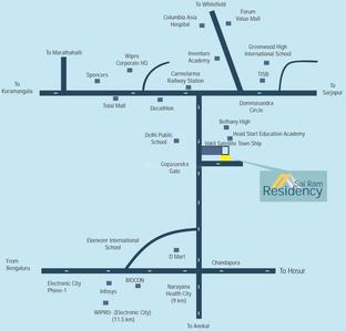 Project Image of 1315.0 - 1584.0 Sq.ft 3 BHK Apartment for buy in SR Sai Ram Residency