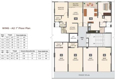 Project Image of 388.0 - 1154.0 Sq.ft 1 BHK Apartment for buy in Mantra 29 Gold Coast Phase 2