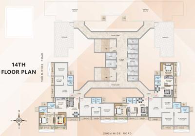 Project Image of 0.0 - 1000.0 Sq.ft 2 BHK Apartment for buy in Ana Zillion Tower