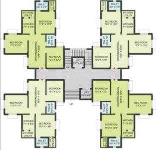 Project Image of 1256 Sq.ft 3 BHK Apartment / Flat for sale in Jagannathprasad for Rs. 6000000