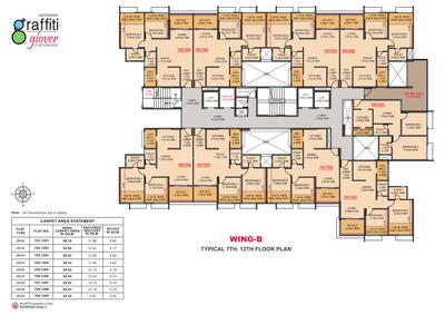 Project Image of 776.0 - 827.0 Sq.ft 2 BHK Apartment for buy in Venkatesh Graffiti Glover Phase 3
