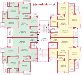 Project Image of 572.0 - 1850.0 Sq.ft 1 BHK Apartment for buy in Gurupragya Gurushikhar