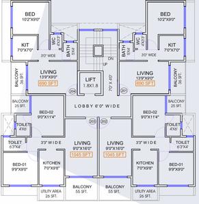 Project Image of 336.05 - 634.0 Sq.ft 1 BHK Apartment for buy in Mansarovar Govind Ameya