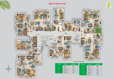 Project Image of 550.0 - 1850.0 Sq.ft 1 BHK Apartment for buy in NK Palm Arin Gardens