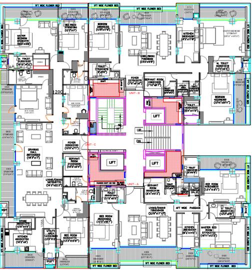 Brilliant Aura Aura Typical Cluster Plan from 1st to 8th Floor 1