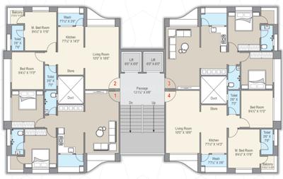 Project Image of 592.0 - 620.0 Sq.ft 2 BHK Apartment for buy in Sai Sai Luxuria