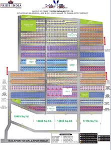 Pride Hills Plots Layout Plan 1