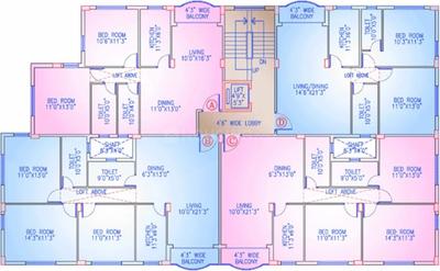 Project Image of 1076.0 - 1405.0 Sq.ft 2 BHK Apartment for buy in Akshara Lotus Garden