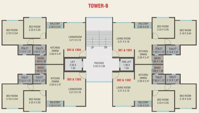 Project Image of 730.0 - 1125.0 Sq.ft 2 BHK Apartment for buy in Darshanam Twin Tower