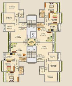 Project Image of 339.0 - 555.0 Sq.ft 1 BHK Apartment for buy in Veena Dynasty Ph II