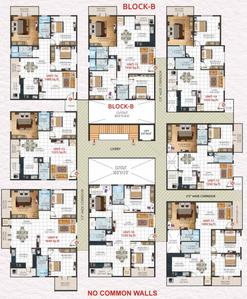 Project Image of 1225.0 - 1680.0 Sq.ft 2 BHK Apartment for buy in V6 Enclave