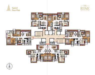 Project Image of 1959.0 - 2786.0 Sq.ft 3 BHK Apartment for buy in R Sandesh The Rise