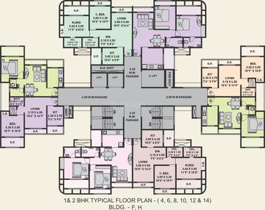 Project Image of 432.0 - 801.0 Sq.ft 1 BHK Apartment for buy in Arihant City Phase II Buillding F G H I J