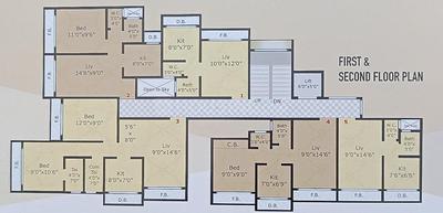 Project Image of 207.21 - 508.27 Sq.ft 1 RK Apartment for buy in L P Shree Samarth Krupa Apartment