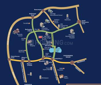 Project Image of 0.0 - 1659.9 Sq.ft 3 BHK Apartment for buy in Saiarc Surya Elite