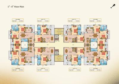 Project Image of 728.18 - 1401.26 Sq.ft 2 BHK Apartment for buy in Gopal Tirath Apartments Tower C