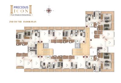 Project Image of 409.0 - 612.0 Sq.ft 1 BHK Apartment for buy in Precious Icon