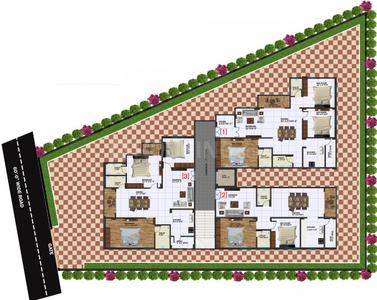 Go Green GRR Residency Green GRR Residency Cluster Plan For Typical Floor Plan 1