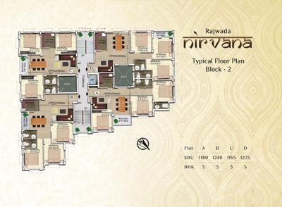 Project Image of 1020.0 - 1395.0 Sq.ft 2 BHK Apartment for buy in Rajwada Nirvana Block I