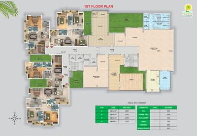Project Image of 550.0 - 1850.0 Sq.ft 1 BHK Apartment for buy in NK Palm Arin Gardens