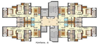 Project Image of 375.01 - 930.43 Sq.ft 1 BHK Apartment for buy in Lodha Fontana A B I And J