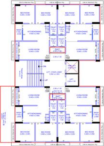 Dev Shivay Homes Block B Cluster Plan For Typical Floor Plan 1