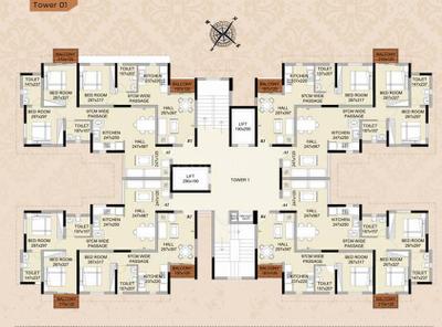 Project Image of 552.0 - 1402.0 Sq.ft 2 BHK Apartment for buy in Nanma One Cochin