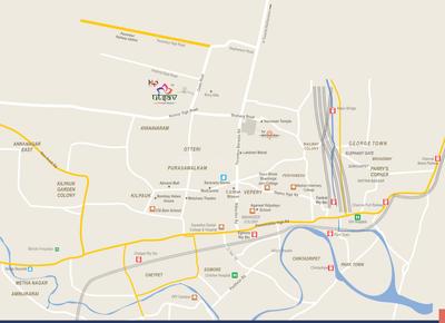 Project Image of 1062 Sq.ft 3 BHK Apartment / Flat for sale in Perambur for Rs. 12500000