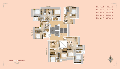 Project Image of 390.0 - 677.0 Sq.ft 1 BHK Apartment for buy in Avant Heritage II