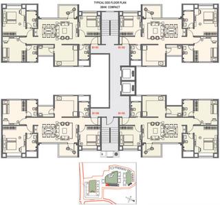 Project Image of 562.31 - 960.79 Sq.ft 2 BHK Apartment for buy in Sanklecha Waterways A1 A2 B1 B2 C1 C2 D1 D2