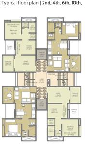 Project Image of 383.0 - 384.0 Sq.ft 1 BHK Apartment for buy in Ujwal Atul Avenue A