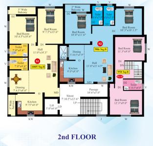 Project Image of 906.0 - 1278.0 Sq.ft 2 BHK Apartment for buy in Live INIYA