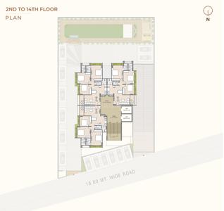 Project Image of 850.35 - 865.85 Sq.ft 3 BHK Apartment for buy in Aaryan Anmol