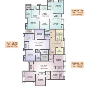 Project Image of 937.0 - 1342.0 Sq.ft 2 BHK Apartment for buy in Malles Adhika
