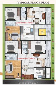 Sri Prakruthi Comforts Prakruthi Comforts Cluster Plan for typical Floor 1