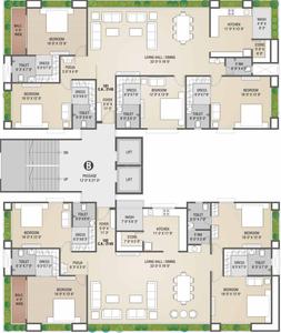 Project Image of 4300 Sq.ft 4 BHK Apartment / Flat for sale in Vesu for Rs. 32700000