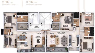 Project Image of 542.0 - 1015.0 Sq.ft 1 BHK Apartment for buy in D And T Prathamesh