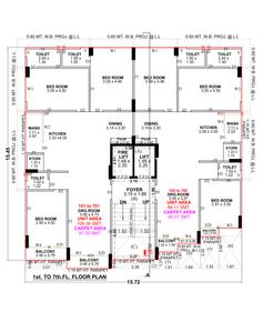 Project Image of 969.51 - 1047.87 Sq.ft 3 BHK Apartment for buy in Shreeji Pushpam