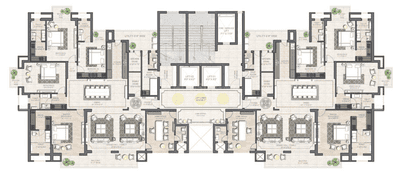Project Image of 2255.0 - 2466.0 Sq.ft 4 BHK Apartment for buy in Omaxe Grand Phase 6