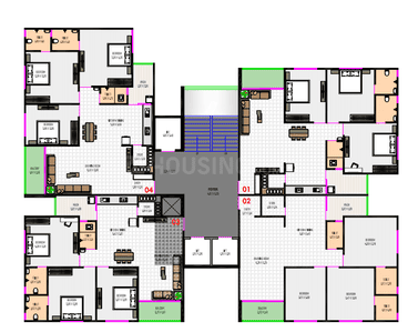 Project Image of 1002.23 - 1150.34 Sq.ft 3 BHK Apartment for buy in Shreenath Ganesh Rivera