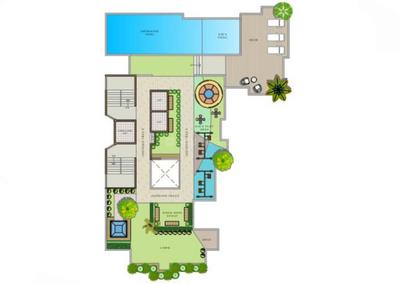 Aarav Omkar Regency Omkar Regency Cluster Plan for Terrace Floor 1