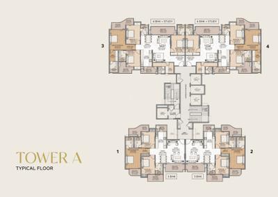 Project Image of 1932.0 - 2625.0 Sq.ft 3 BHK Apartment for buy in Eternia