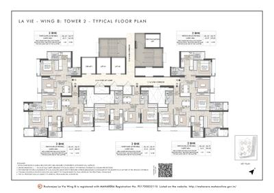 Project Image of 565.0 - 1052.0 Sq.ft 2 BHK Apartment for buy in Rustomjee La Vie