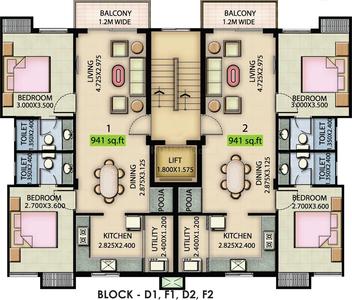 Project Image of 0.0 - 705.0 Sq.ft 2 BHK Apartment for buy in Navins Septem