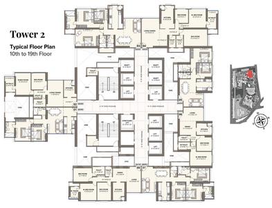Project Image of 1150.02 - 1678.0 Sq.ft 2.5 BHK Apartment for buy in Monte South 1