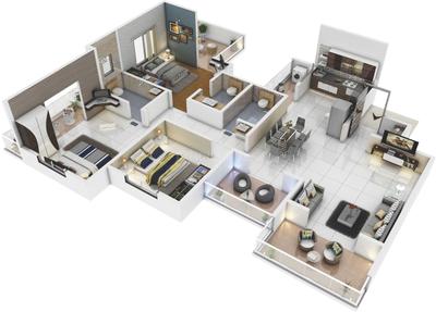 Project Image of 823.0 - 1066.0 Sq.ft 2 BHK Apartment for buy in Venus Krushna Park C Wing