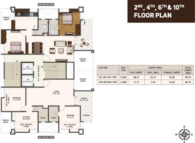 Project Image of 1000 Sq.ft 2 BHK Apartment / Flat for sale in Kondhwa Budruk for Rs. 11500000