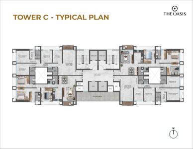Project Image of 872.0 - 1256.0 Sq.ft 2 BHK Apartment for buy in The Oasis