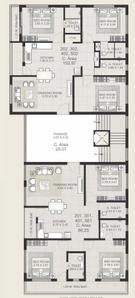 Project Image of 1036.03 - 1107.39 Sq.ft 3 BHK Apartment for buy in Four Pillars Buildcon Superia Heights